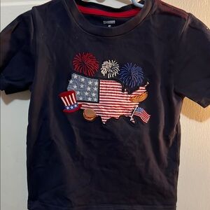 Patriotic Kids T-Shirt - Black